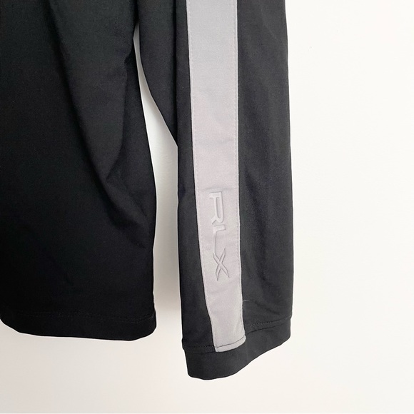 RLX Ralph Lauren Men’s 1/4 Zip Pullover Black Gray size L - Picture 2 of 5